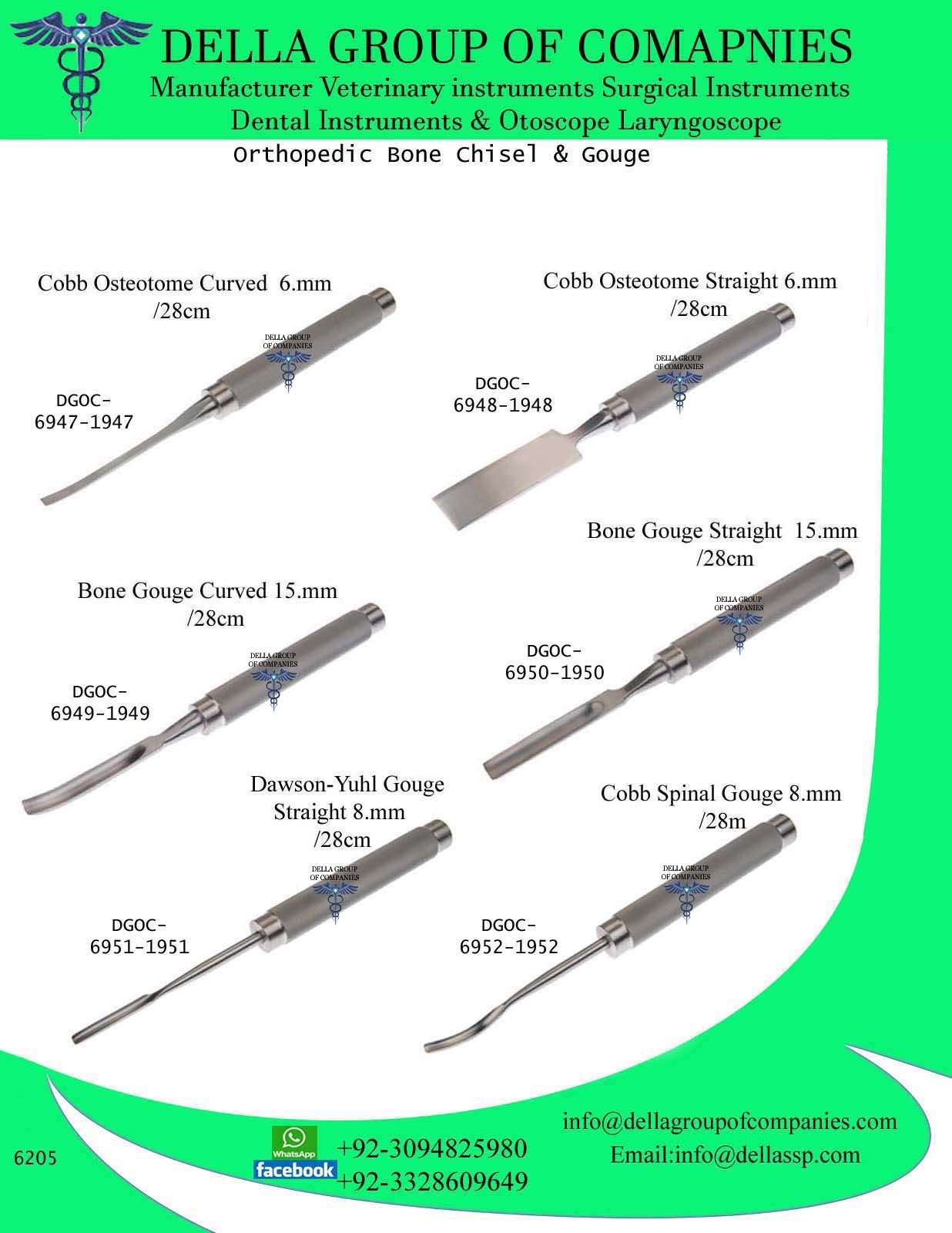 Orthopedic Bone Chisel & Gouge